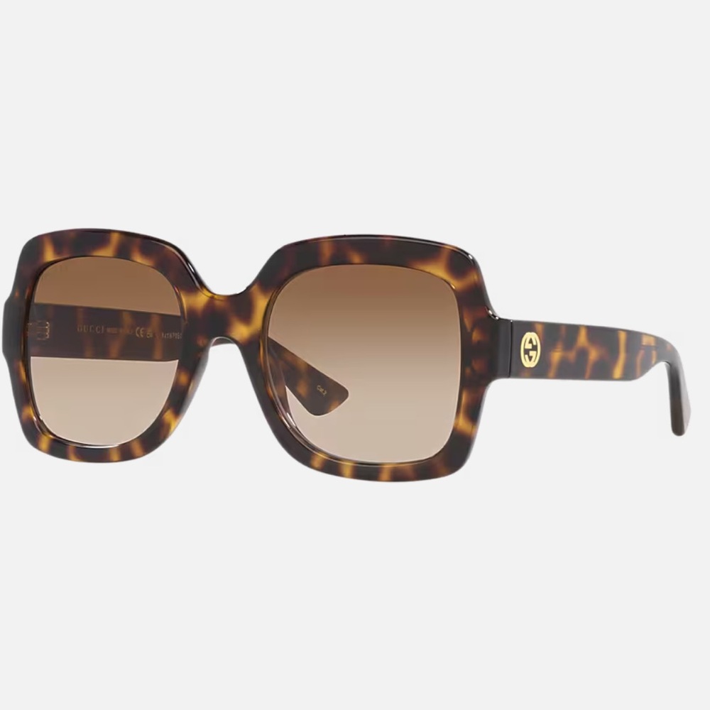 Authentic Gucci Dark Brown tortoise shell Oversiz… - image 12